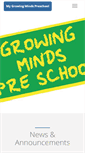 Mobile Screenshot of mygrowingmindspreschool.com